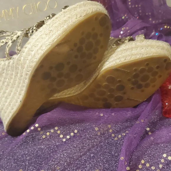 Jimmy Choo Wedge Shoes Python Print - Picture 10 of 15